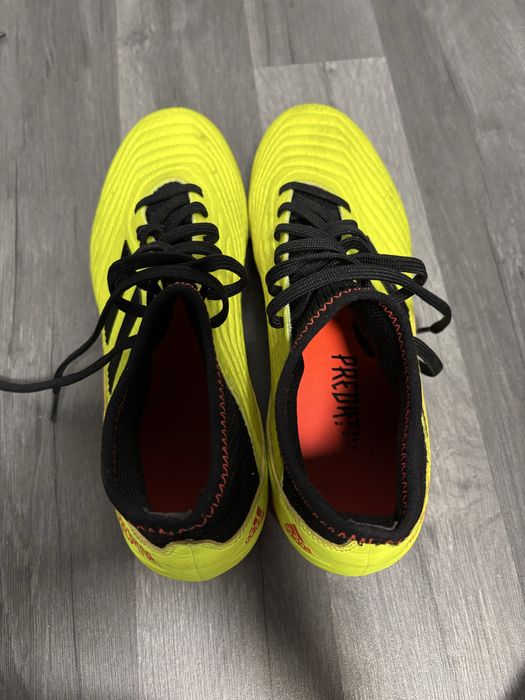 Ghete Fotbal ADIDAS PREDATOR FG - Galben Neon - Mărimea 40 5
