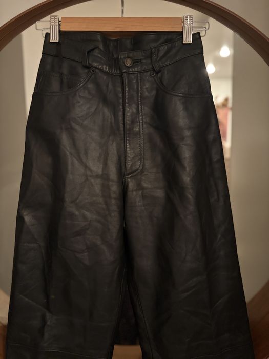 Pantaloni dama  Maddox piele naturala -34