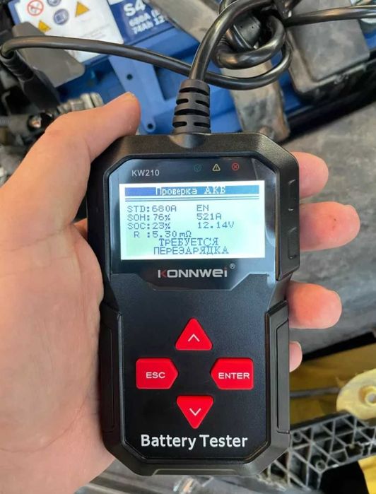 Тестер за акумулатор Konnwei 210 товарна вилка проверка на акумулатор