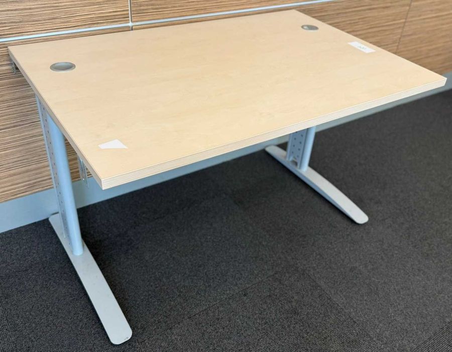 10 buc Birou Solid cu picioare metalice; Masa de lucru cu blat 120x80