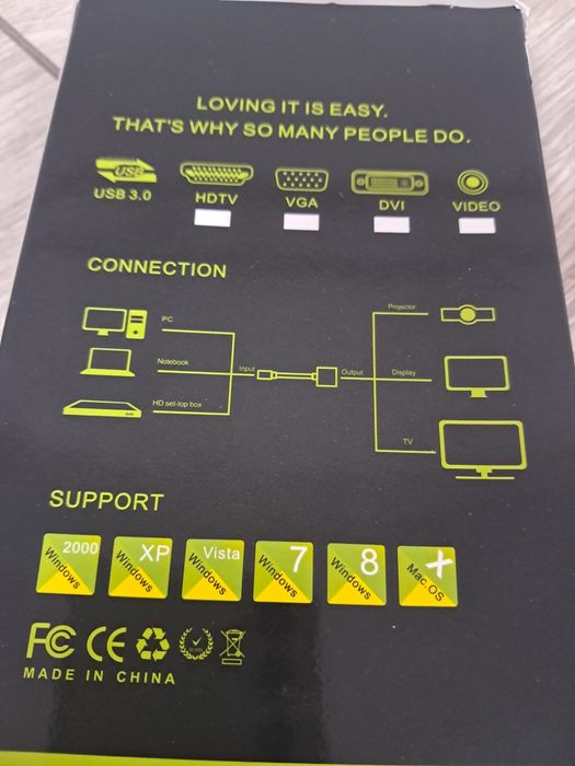Конвертер (или адаптер) USB 3.0 на HDMI.