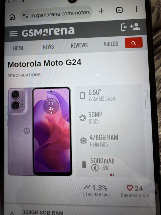 Motorola g24 schimb+ diferenta