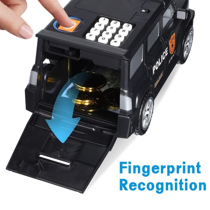 Автомобильная копилка Police-SWAT с имитации отпечатков пальцев