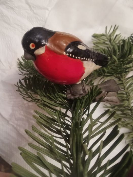 Елочная игрушка снегирь