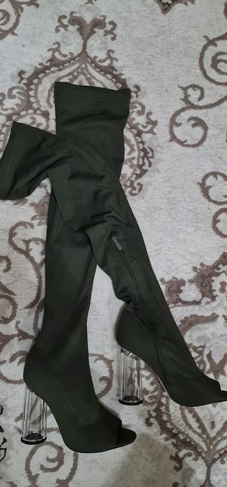 Cizme dama din licra mulate și elastice pe picior M 38