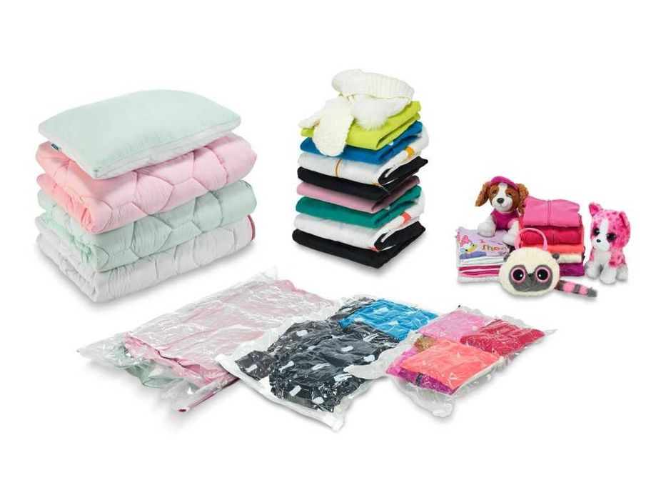 Вакуумиращи пликове за съхранение на дрехи и аксесоари – 50 × 60 cm