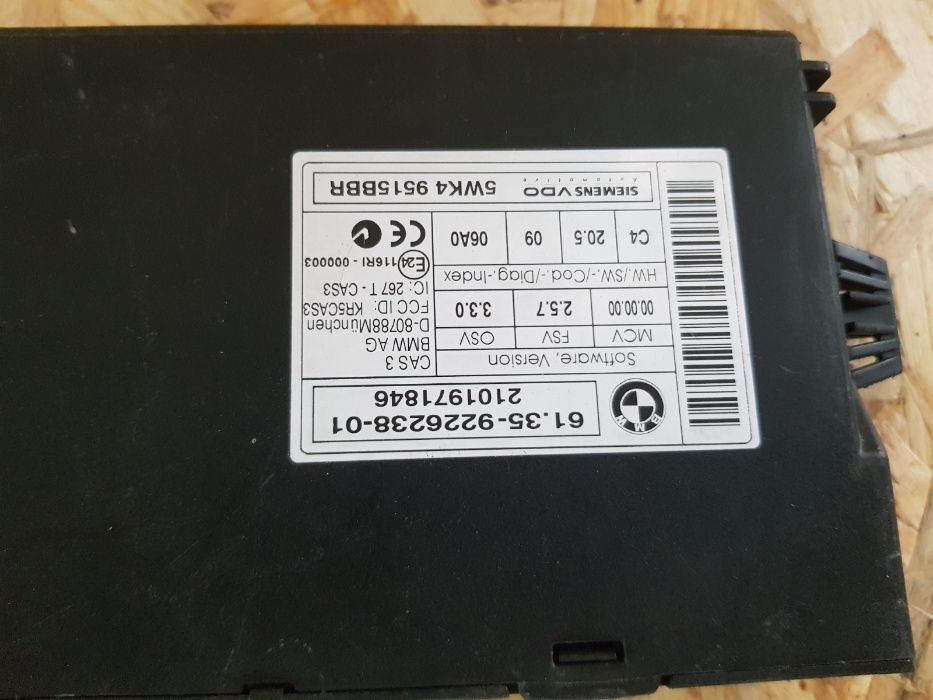 Modul CAS3 Bmw E90 E91 E87 Cod