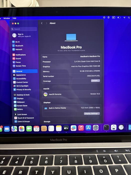 Macbook pro 2019 13-inch