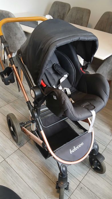 Carucior 3in1, Belecoo, 0-36 luni, landou, suspensii,scoica SH