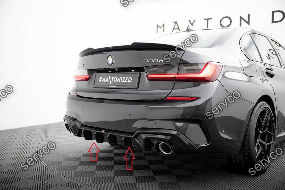Prelungire difuzor bara spate compatibil cu Bmw Seria 3 M-Pack G20 / G21 2018-2022 v24 - Maxton Design