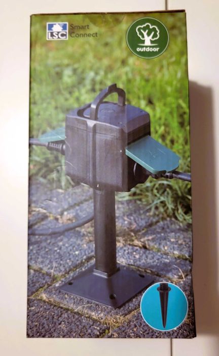 Priză dublă SMART de exterior LSC Smart Connect, sigilat