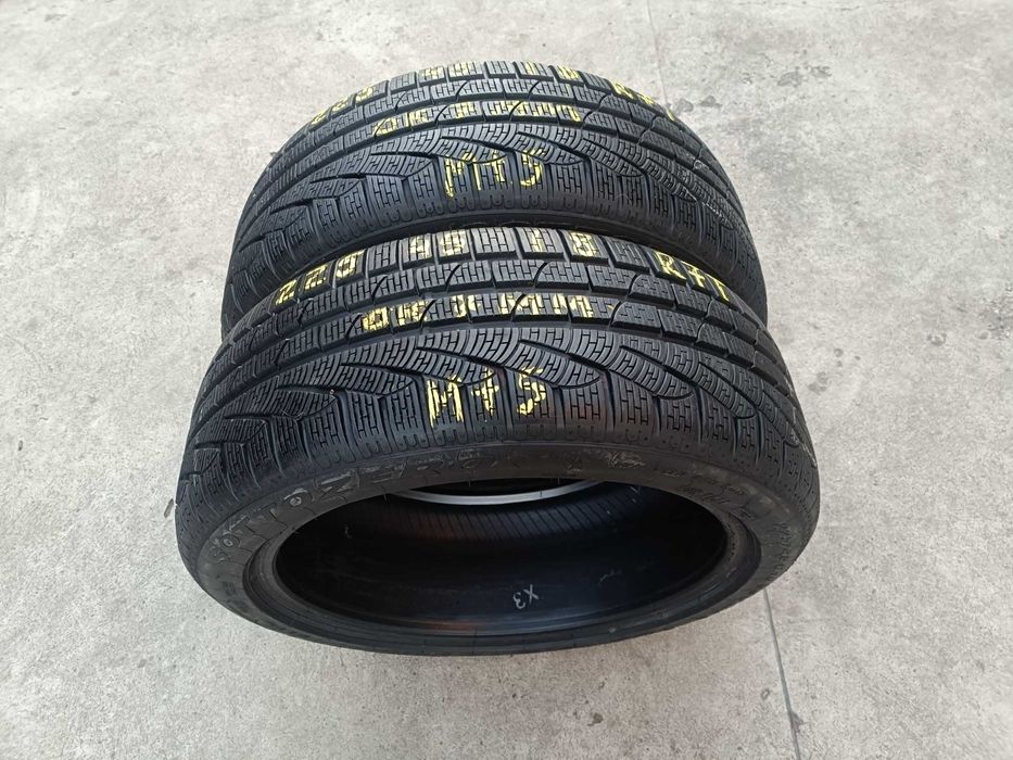 Doua anvelope iarna 225 45 18 pirelli sotoozero 2 run flat profil 7 mm