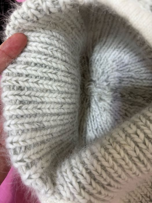 Шапка ушанка ангора /капи ред