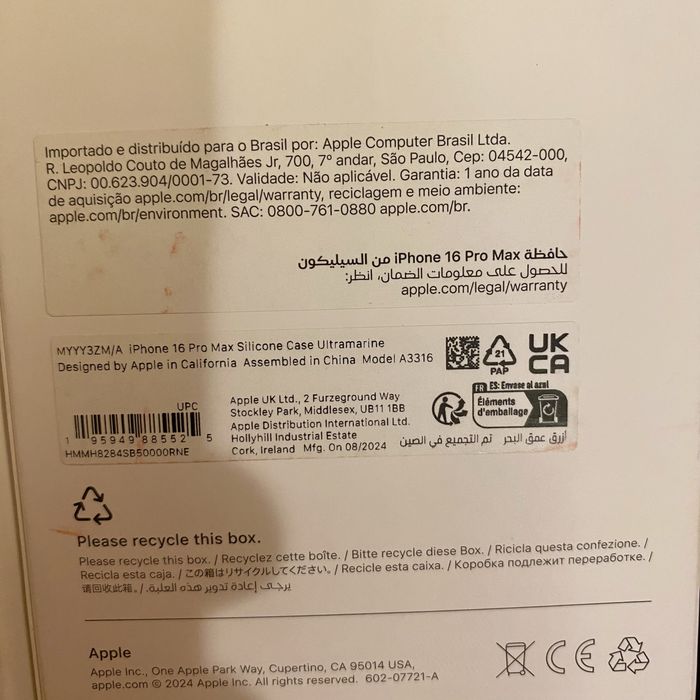 Vand set 2 huse originale Iphone 16 pro max