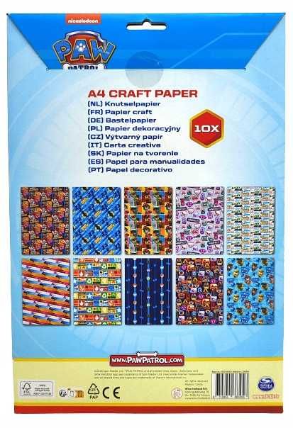 Креативен комплект ХАРТИЯ , Peppa Pig, Paw patrol , 10 ЛИСТА