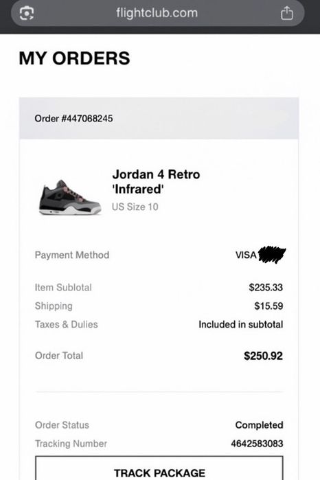 Jordan 4 Retro Infrared