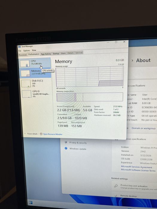 Vand 2 lenovo  i5 gen7 / i3 gen 6 + monitor samsung