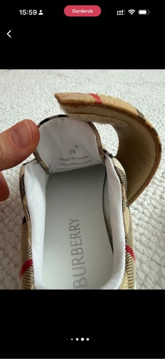 Кеды Burberry kids детские