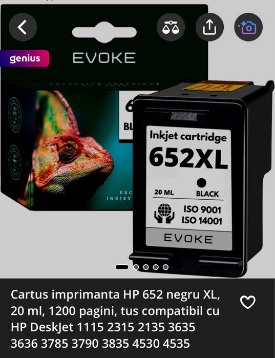 Tus imprimanta HP 652XL