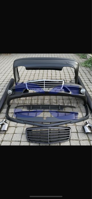 Бамперы пороги и туманки на Мерседес W211