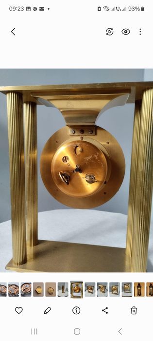 Ceas de Șemineu/Birou cu bătăi la fix / jumătate