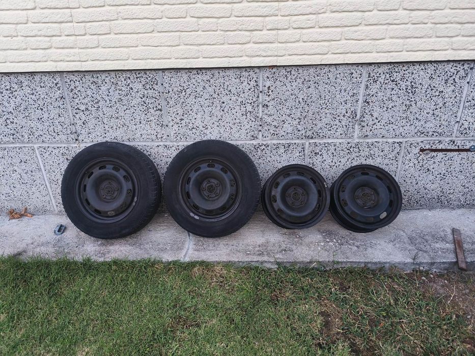 Стоманени джанти 15" 5x100 ET38 + 2 летни гуми Continental 195/65 R15