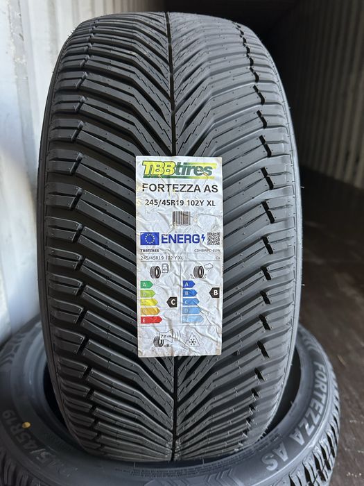 Нови всесезонни гуми TBB TIRES FORTEZZA AS 245/45R19 102Y XL БОРД 2454519