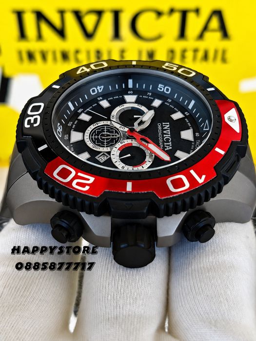 INVICTA Commandor Titanium Red 71 mm, Инвикта нов мъжки часовник