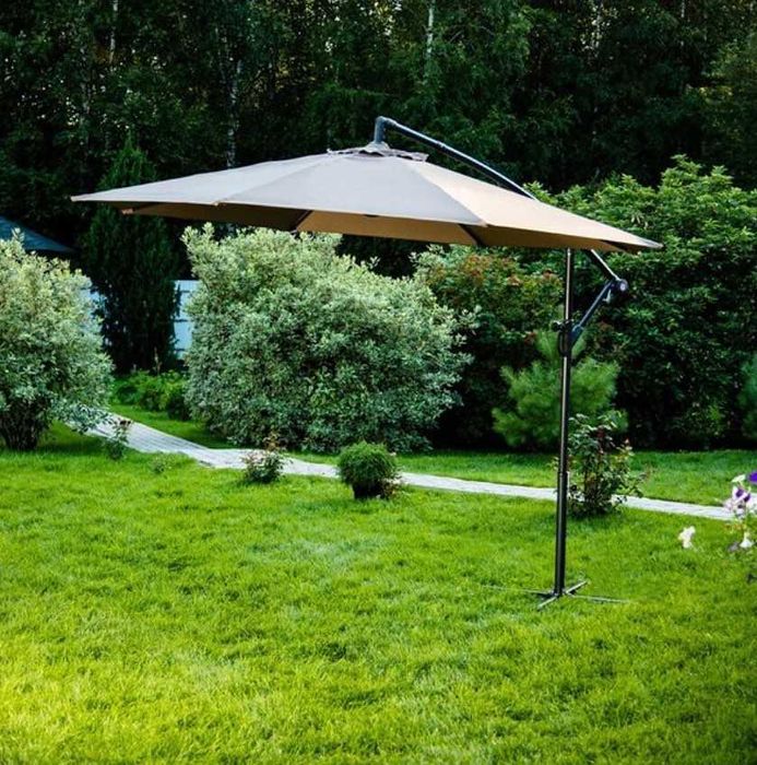 Зонт боковой садовый купол 3м