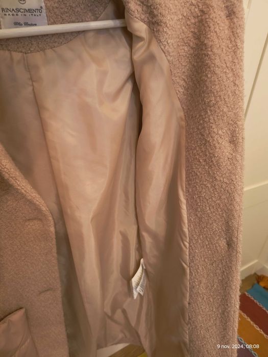 Palton Rinascimento roz pudra