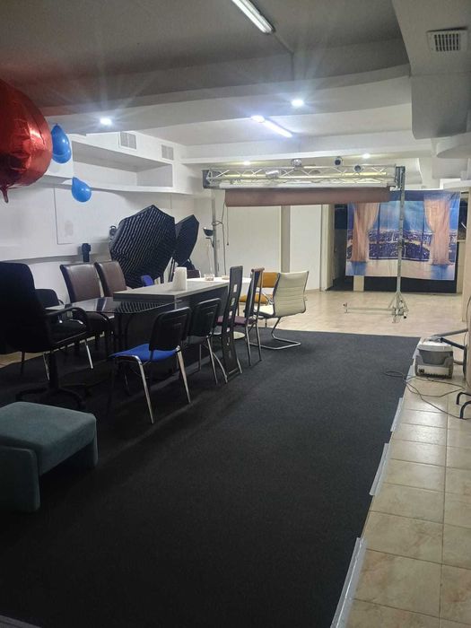 Spatiu amenajat cu diferite facilitati pt petreceri private,petreceri de firma,cursuri,seminarii,sala conferinta sau prezentari,studiou foto -video