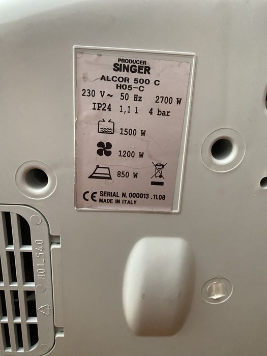 Vand aspirtaor Singer