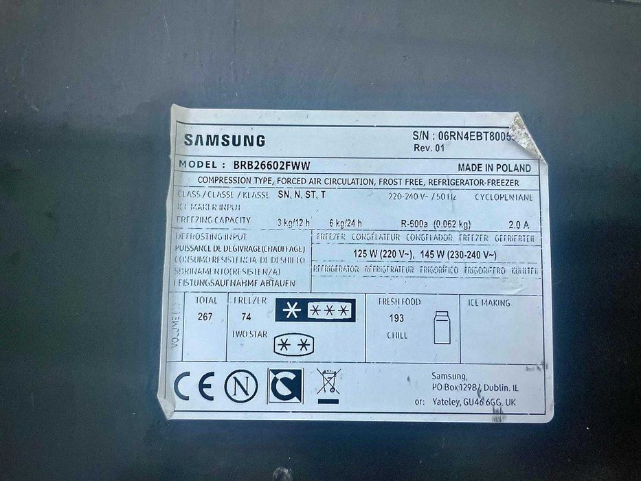 Placa electronica combina frig Samsung BRB26602FWW / R19