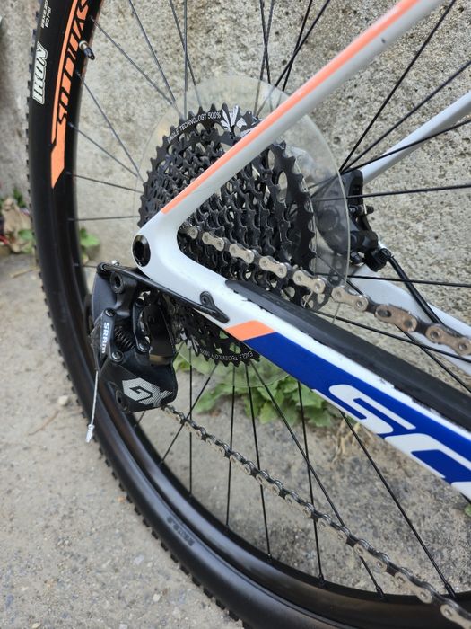 Карбонов Scott Scale 900 29 цола М 1х12 GX Fox 32 Rhythm  SLX Shimano Xc велосипед Като нов