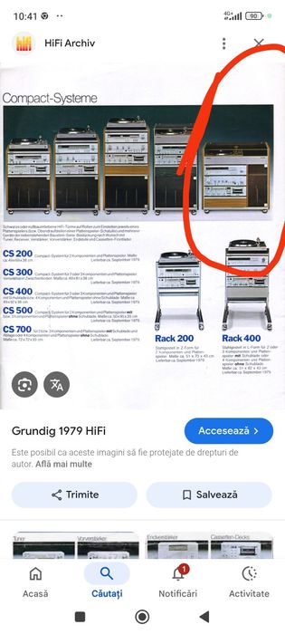 Rack audio Grundig Cs700