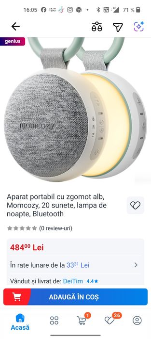 Momcozy  aparat de zgomot Bebeluși