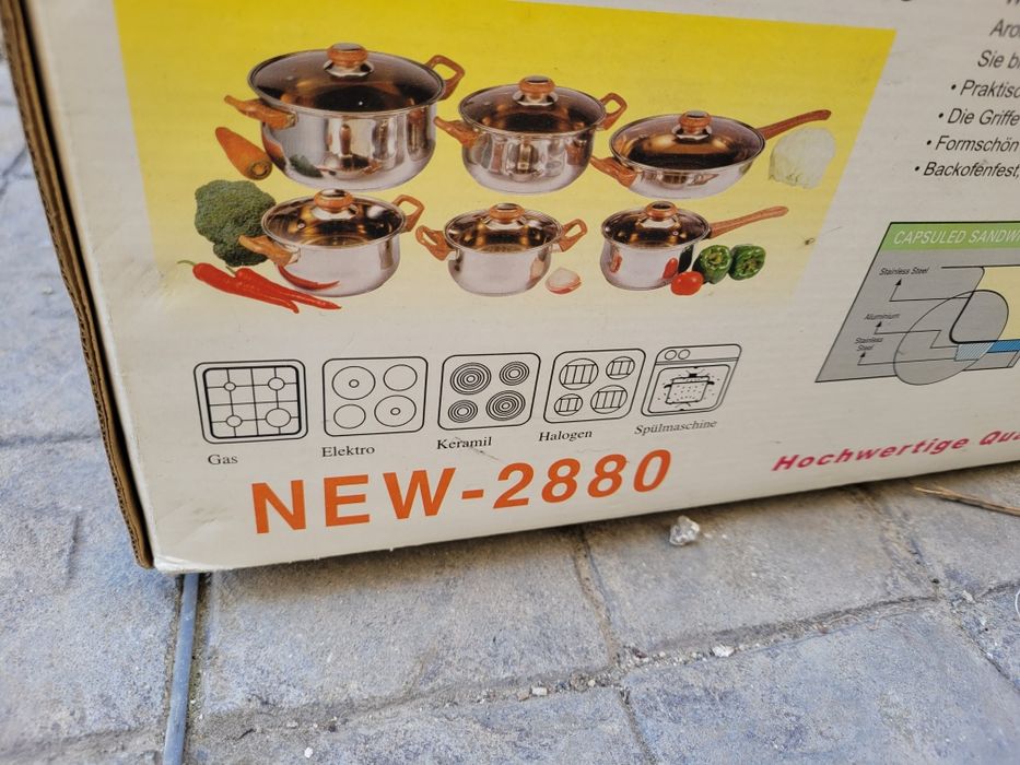 Комплект тенджери 12 части