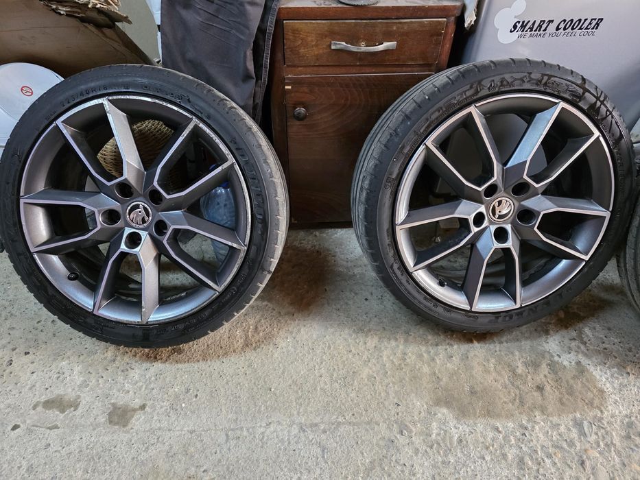Jante aliaj cu anvelope 5x112 R18 Skoda VRS!
