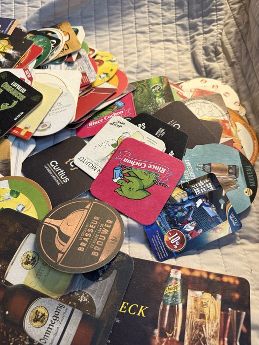 Colectie lot reclame bere suport de pahar panouri