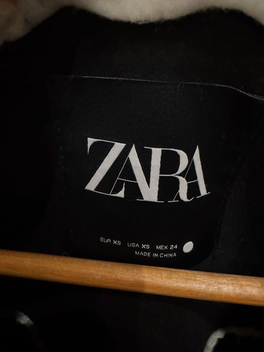 Яке Zara имитация на овча кожа