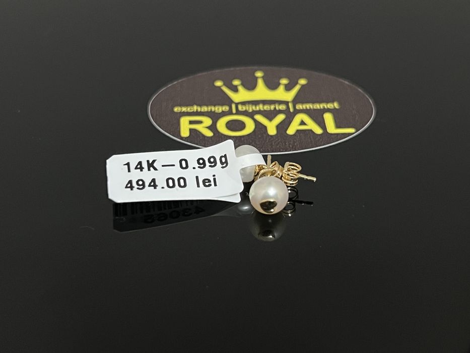 Bijuteria Royal CB : Cercei copil aur 14k 0,99 grame