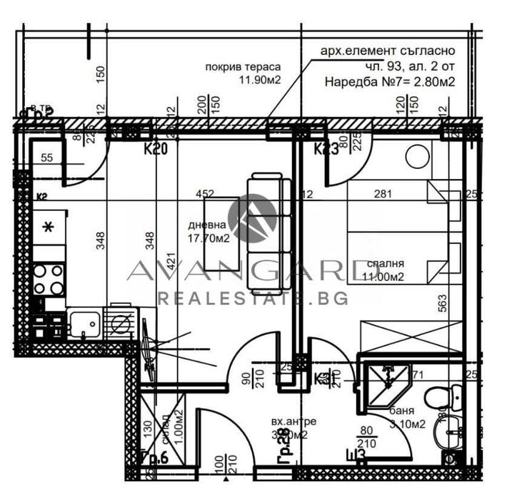 Продава се Двустаен апартамент в Пловдив, Остромила - 66 кв.м за 1135 €/кв.м - Снимка #6