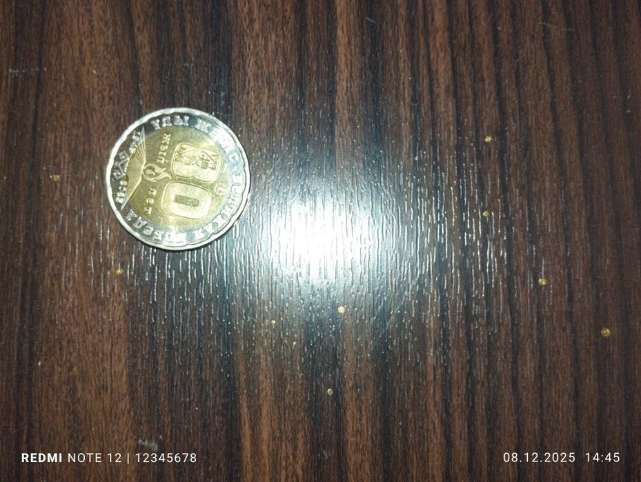 Монета 80лет (200тг)