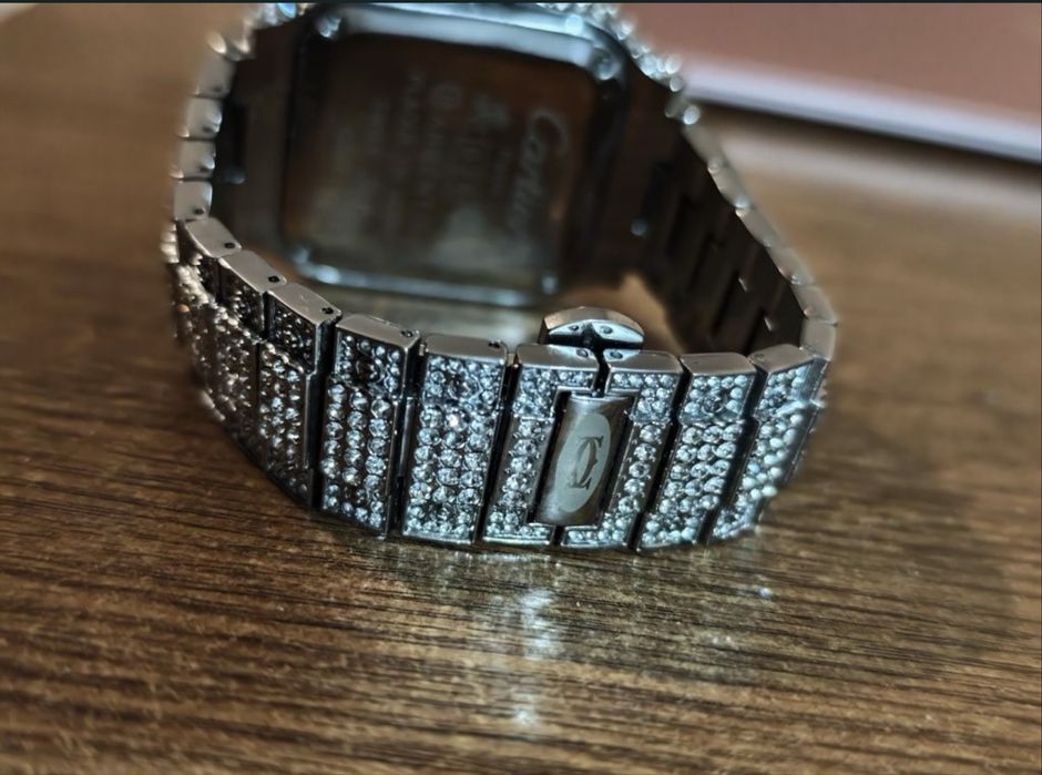 Ceas cartier full argint rezistent la apa