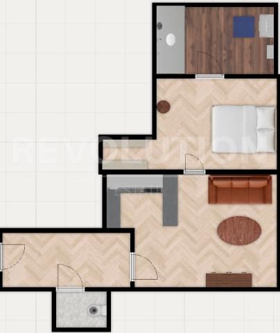 Двустаен апартамент в ж.к. Лозенец