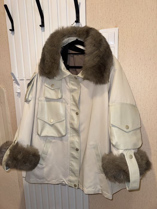 Зимний бомбер оверсайз размер М