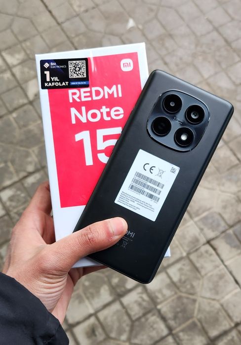 Redmi note 15 256gb 3 kunli tel