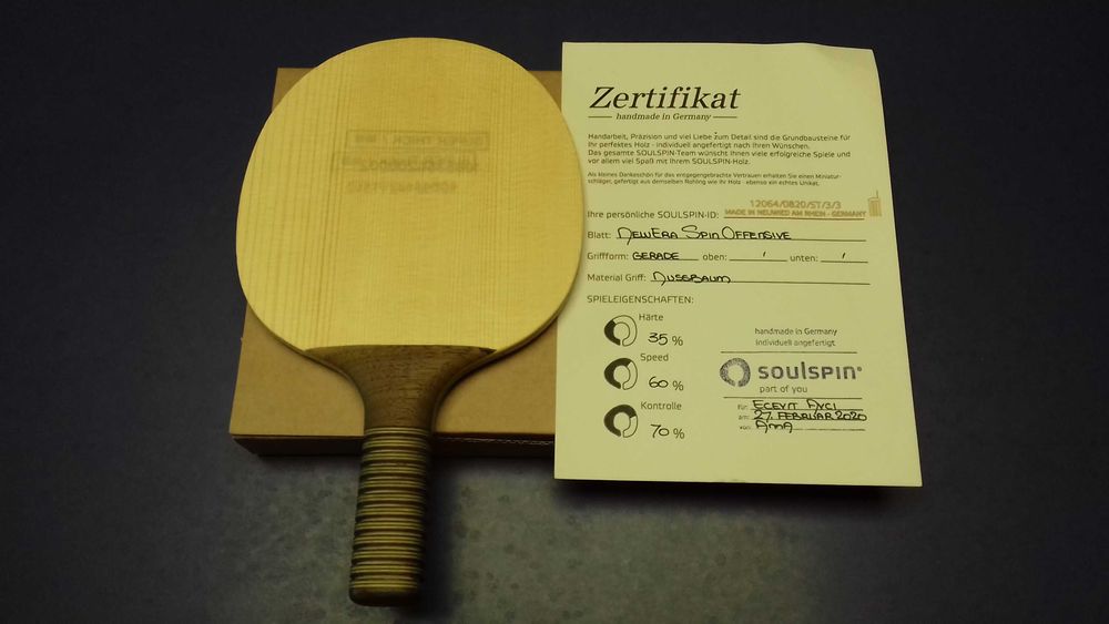 Lemn Soulspin Spin Offensive New Era, tenis de masa