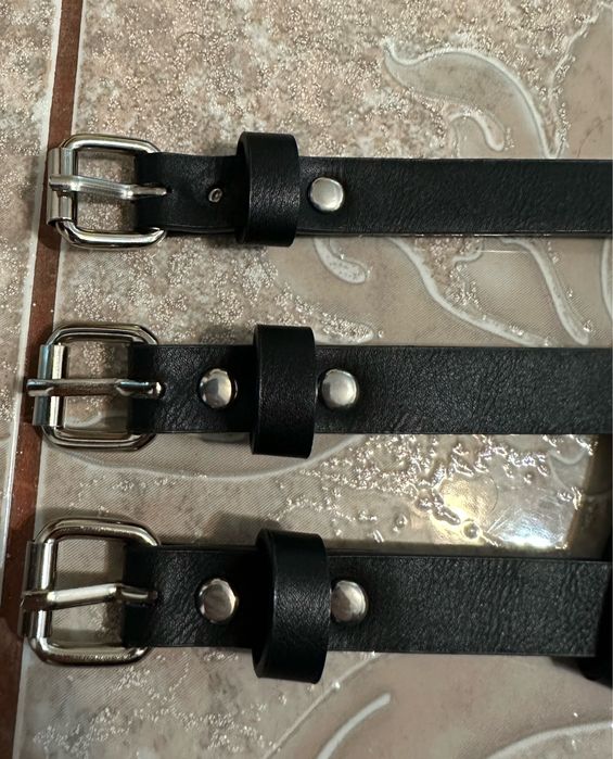 Curea Bershka neagra stil ham cu bretele