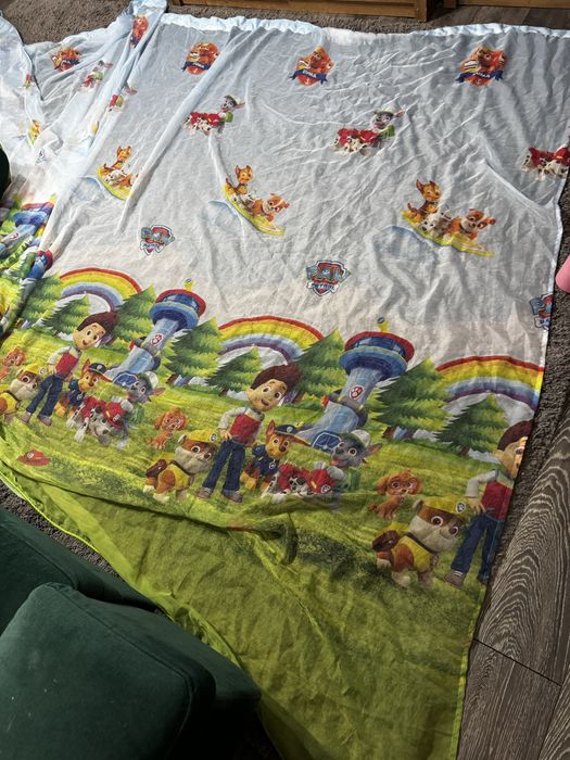 Set perdea+ draperie Patrula Catelusilor- Nefolosit